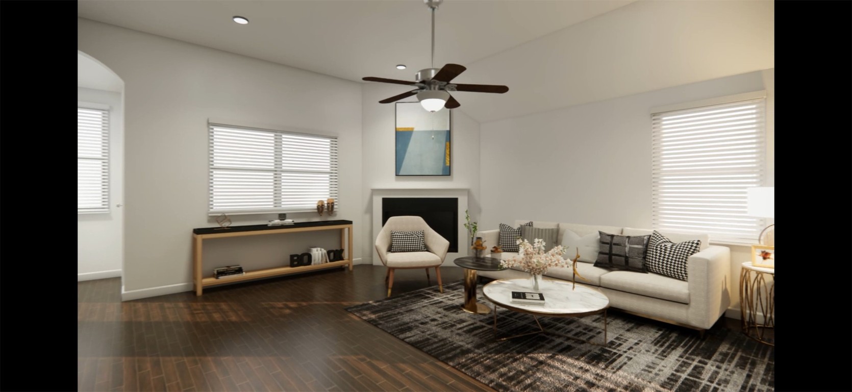 507 Algaroba Loop Buda, TX 78610 - Photo 2 of 39 a living room with furniture a fireplace and a window