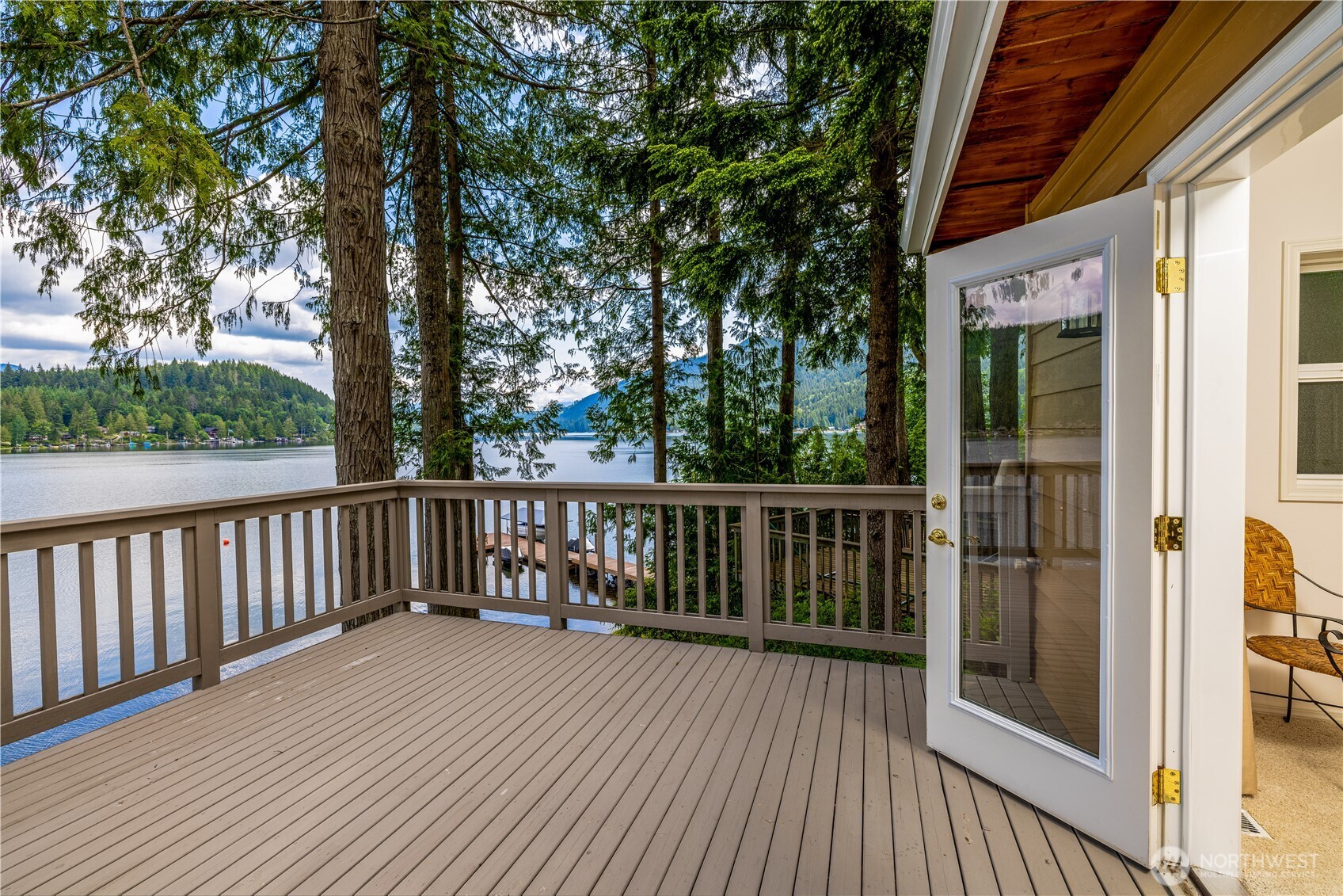 33571 Cliff Road Mount Vernon, WA 98274 - Photo 16 of 38 a view of balcony with wooden floor and fence