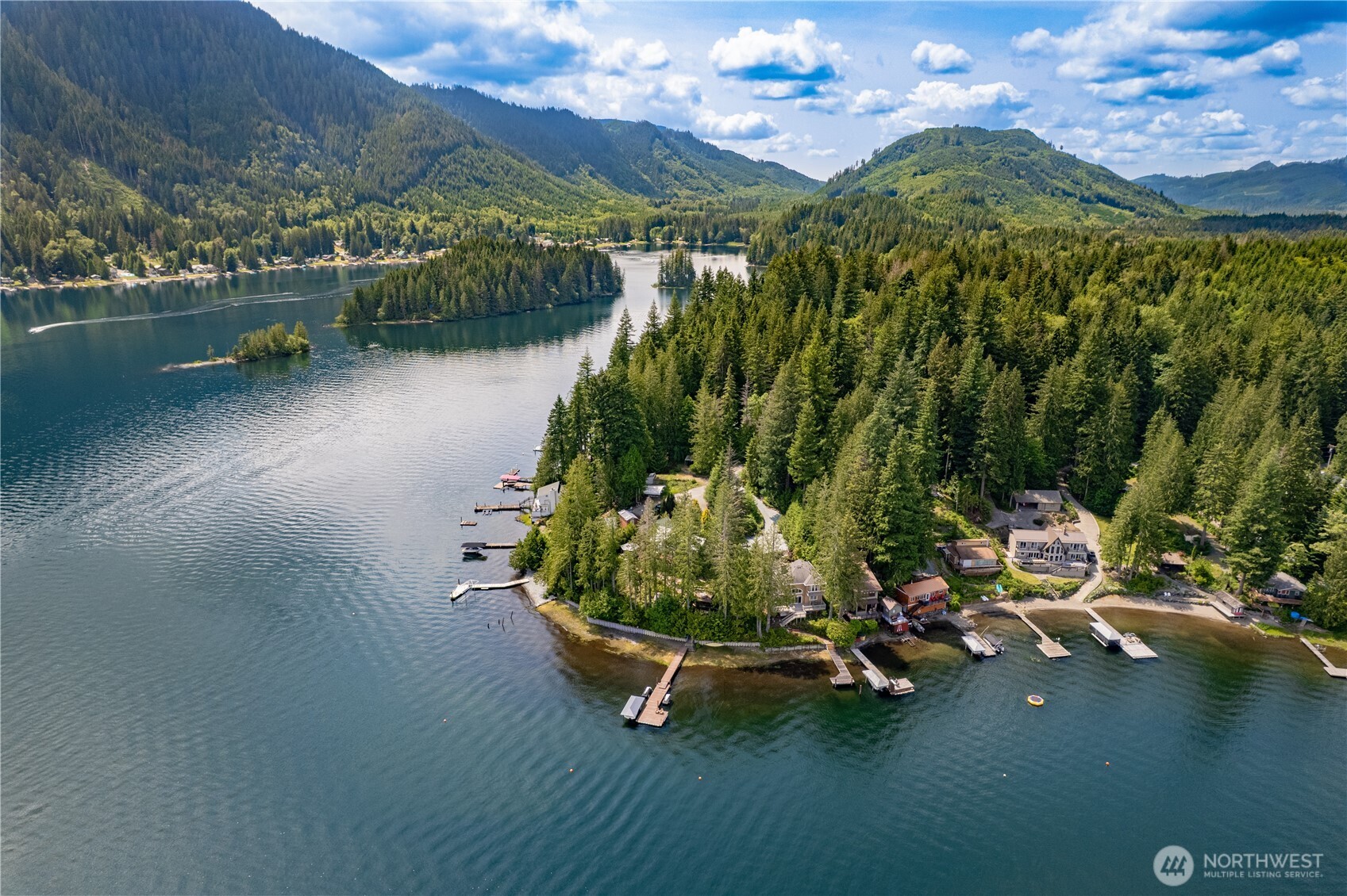 33571 Cliff Road Mount Vernon, WA 98274 - Photo 33 of 38 a view of a lake with a house
