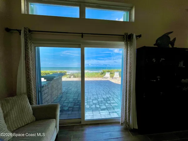 a view of front door