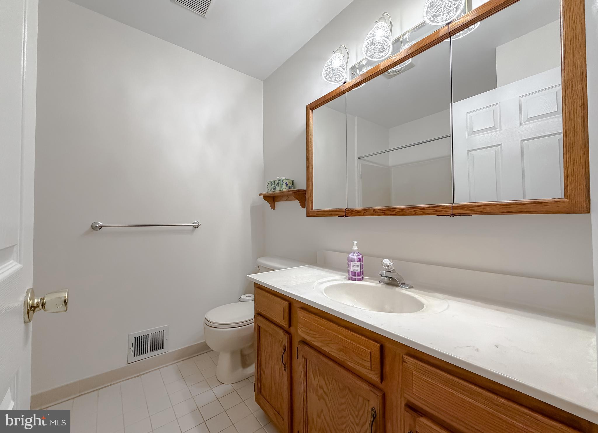 7615 Mill Creek Road Benedict, MD 20612 - Photo 24 of 37 a bathroom with a sink a toilet and mirror