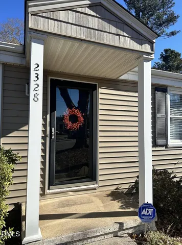 a front view of a house