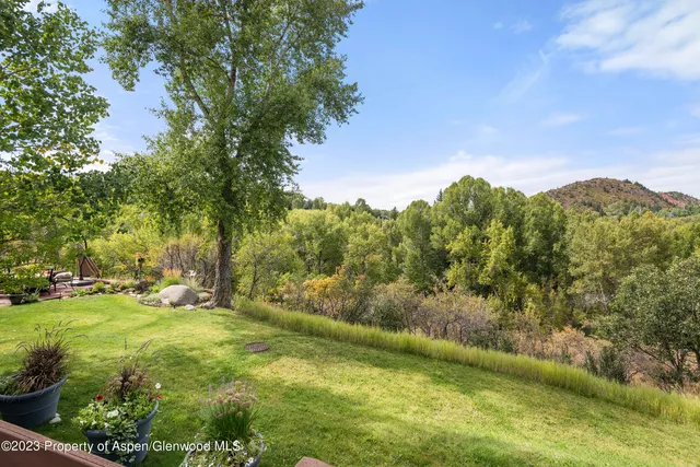 a view of an outdoor space and a yard
