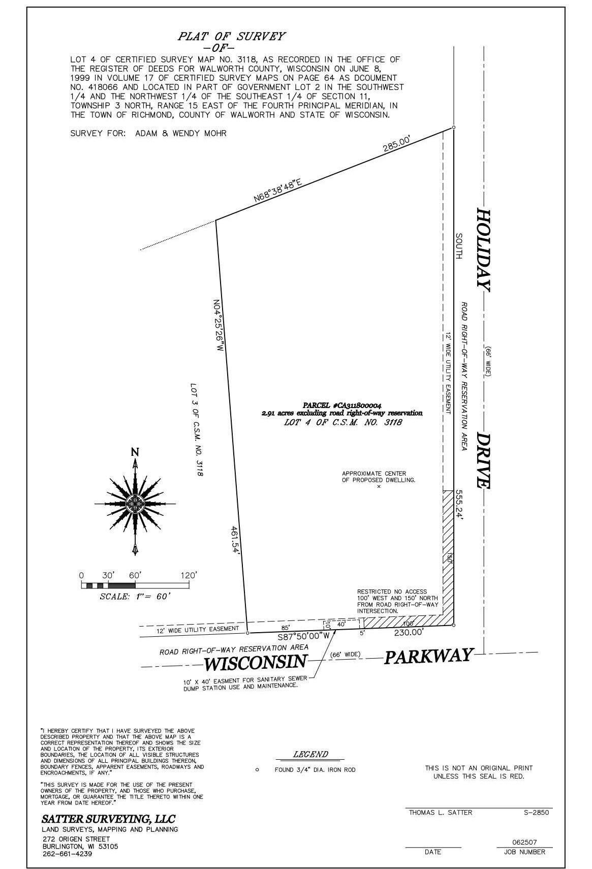 Lt4 Wisconsin Parkway Delavan, WI 53115 - Photo 2 of 9 WI Prkwy Survey