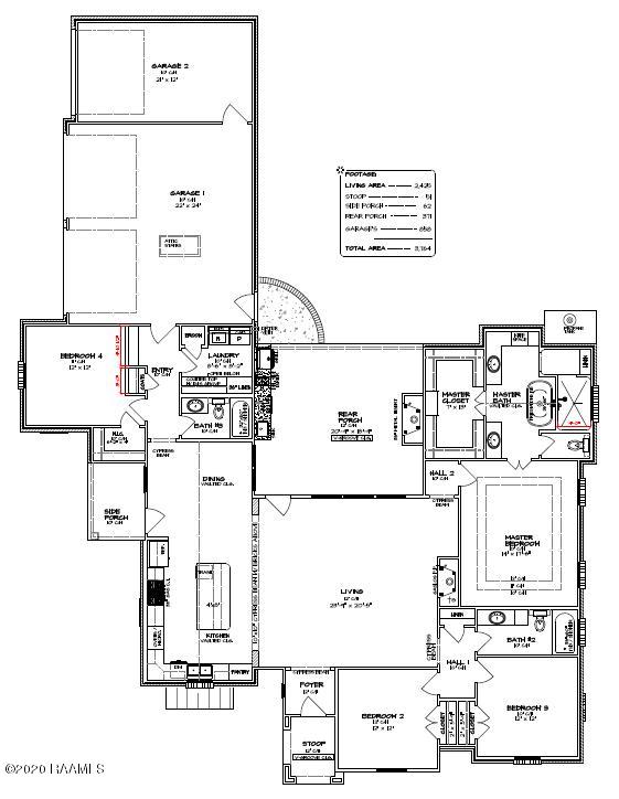 206 Ridgecroft Drive Carencro, LA 70520 - Photo 42 of 42 Floorplan