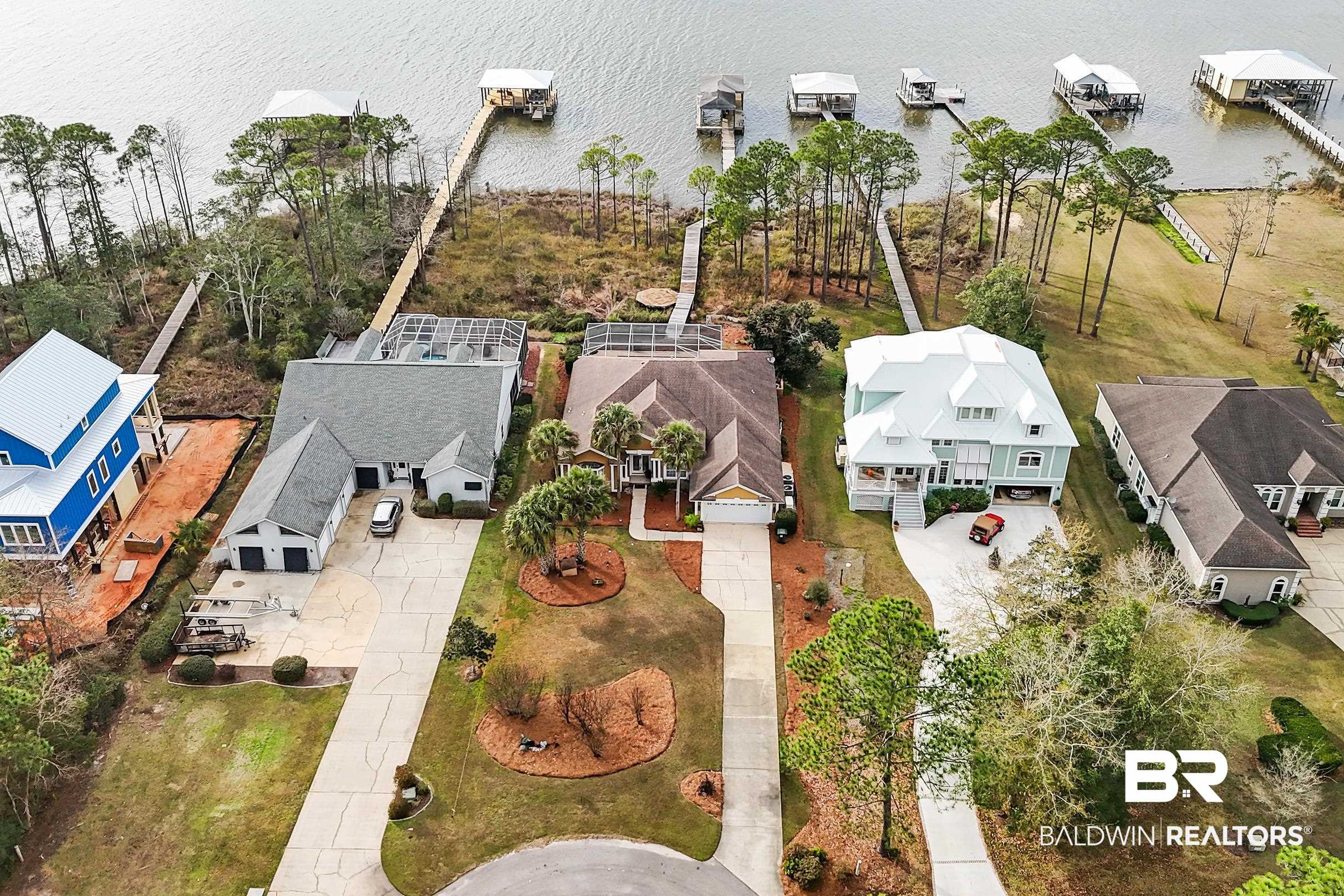 8591 Bay Harbor Road Elberta, AL 36530 - Photo 51 of 56 Aerial view of residential area