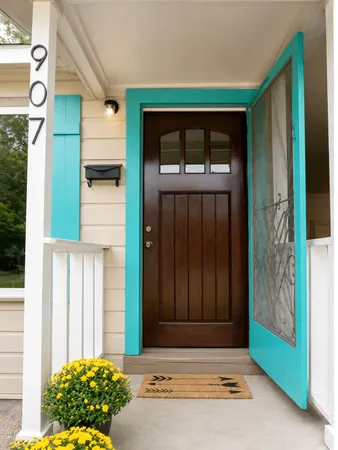 a front view of a house