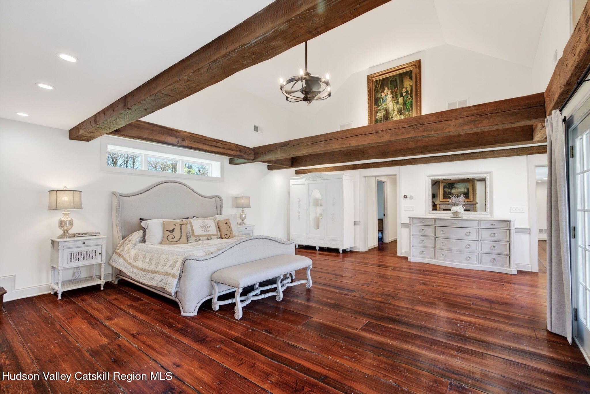 1429 Jackson Corners Road Red Hook, NY 12571 - Photo 20 of 59 a bedroom with a bed and a large window