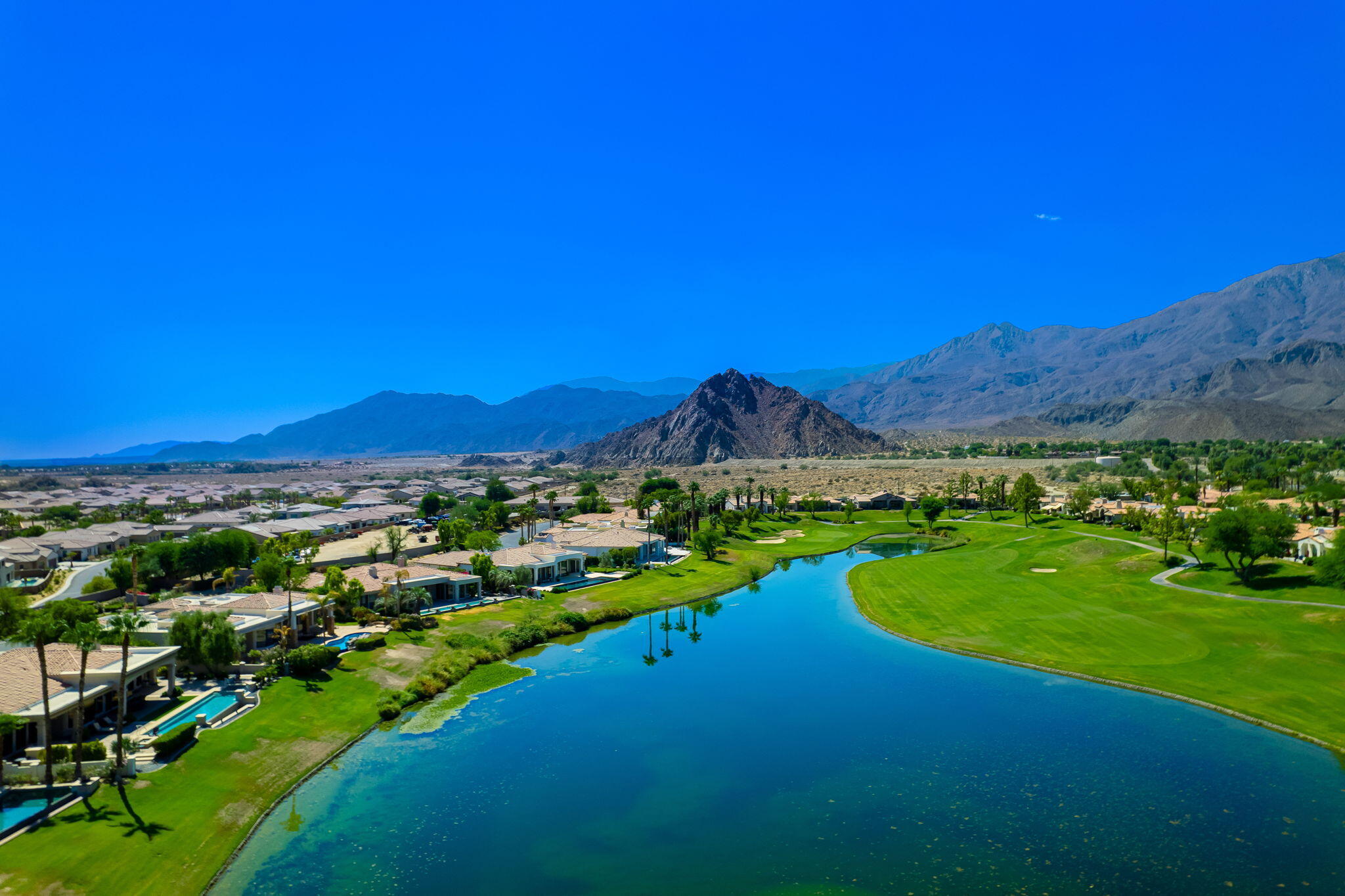 80218 Hermitage La Quinta, CA 92253 - Photo 26 of 92 a view of a city with mountains in the background