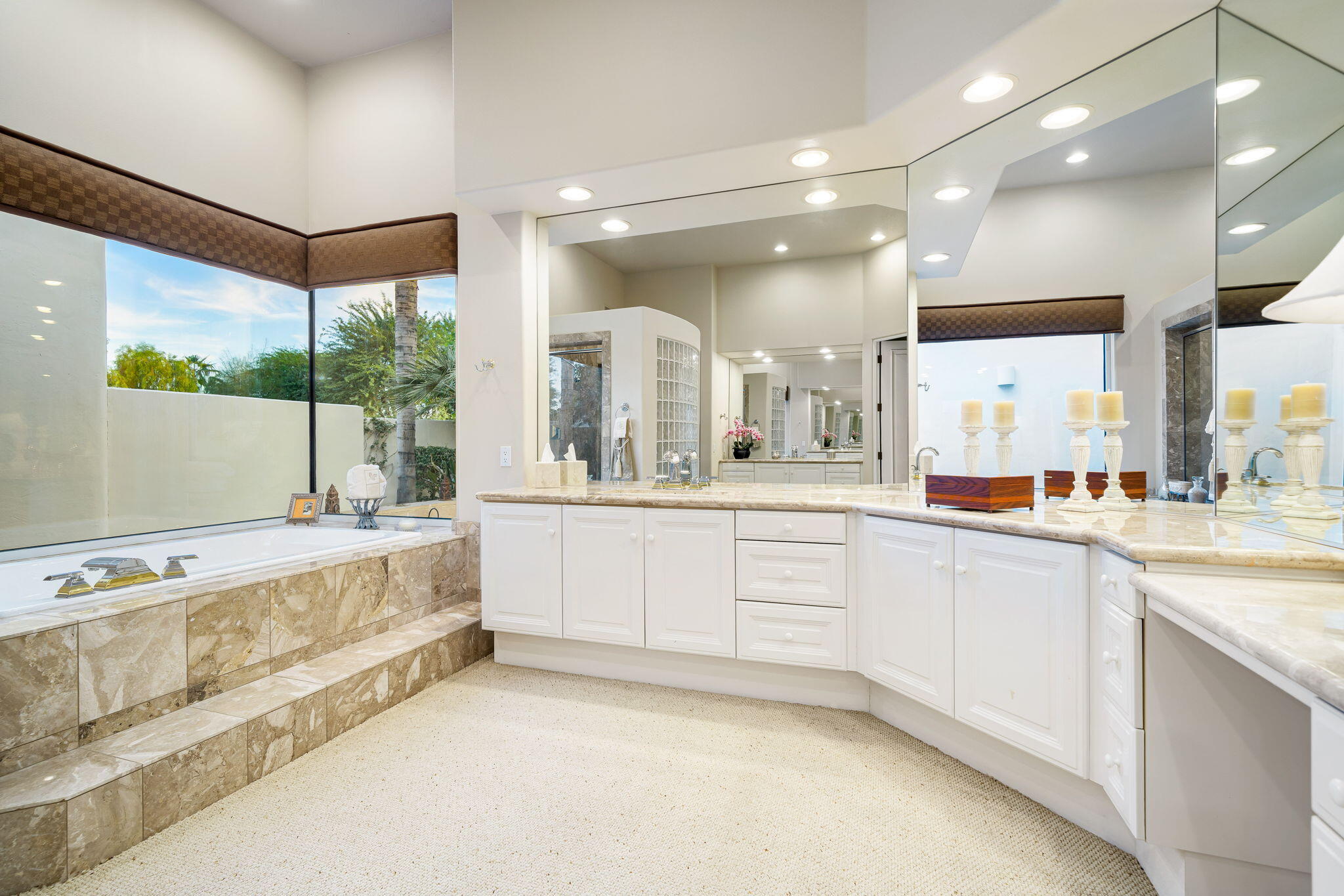 80218 Hermitage La Quinta, CA 92253 - Photo 69 of 92 a large white bathroom with a large tub and sink