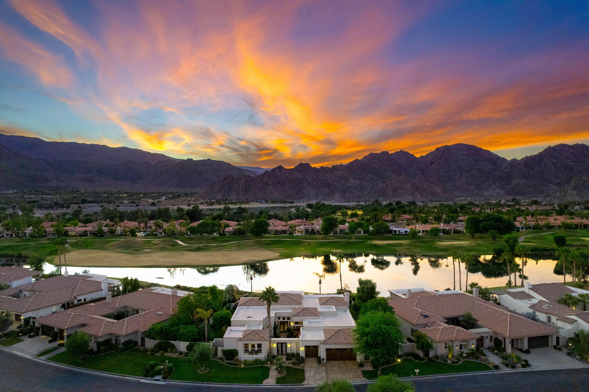 80218 Hermitage La Quinta, CA 92253 - Photo 80 of 92 a view of a lake with a mountain