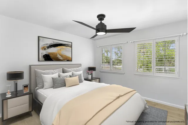 a view of a lake with a flower in front of it