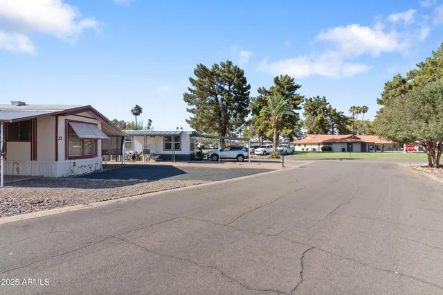 a view of street with houses