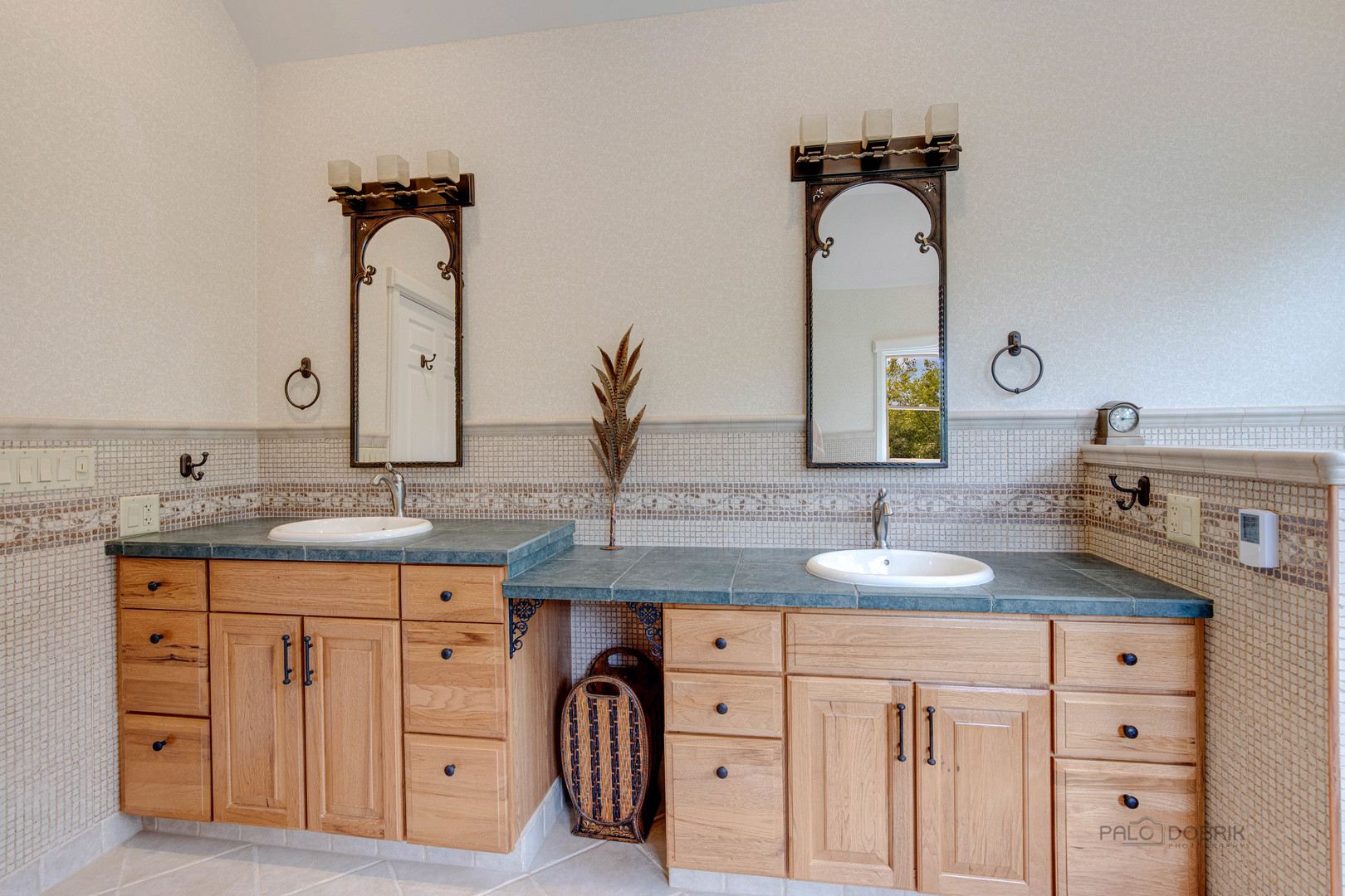 590 West Helen Road Palatine, IL 60067 - Photo 49 of 95 a bathroom with a granite countertop sink vanity and mirror