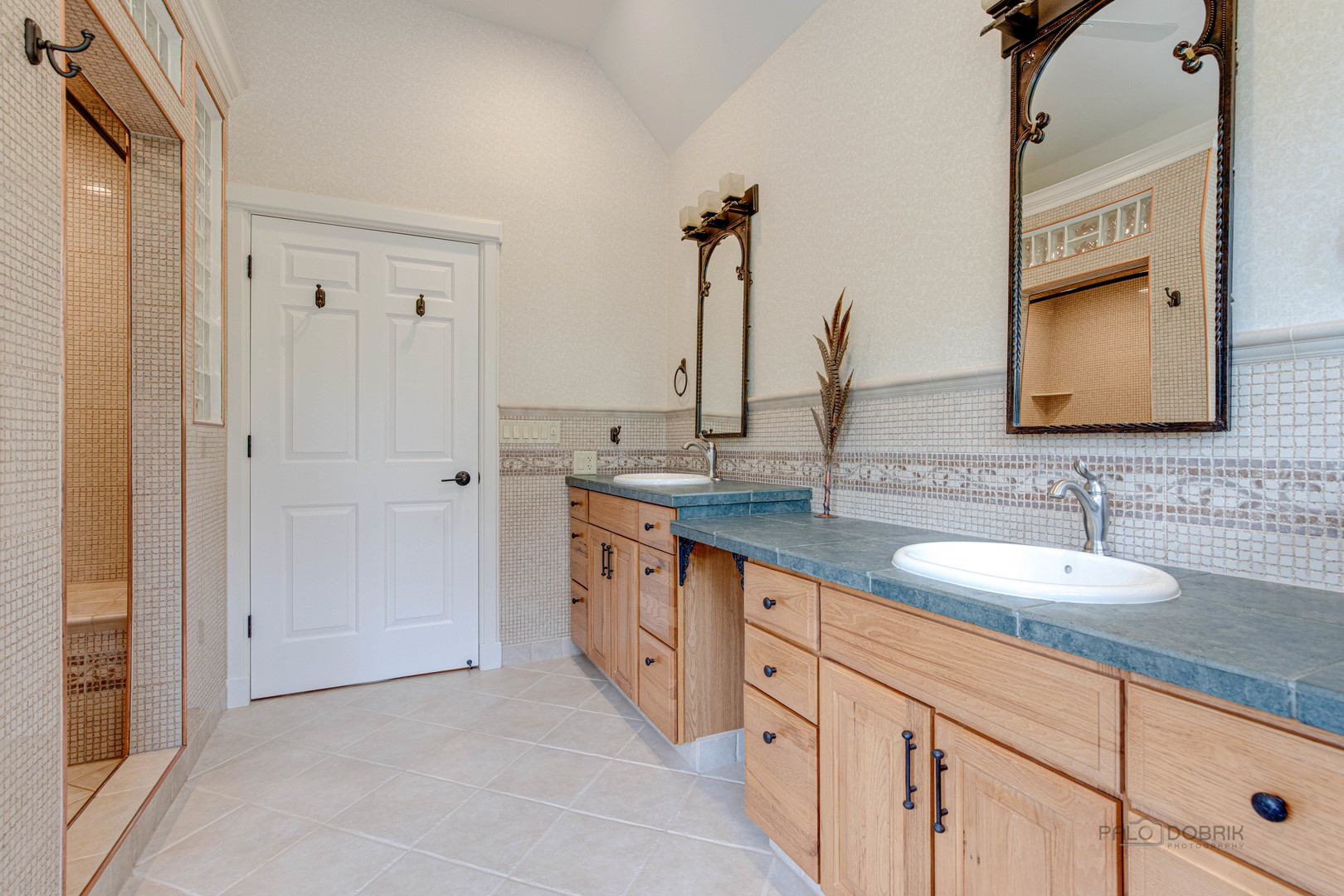 590 West Helen Road Palatine, IL 60067 - Photo 50 of 95 a bathroom with double sink and a mirror