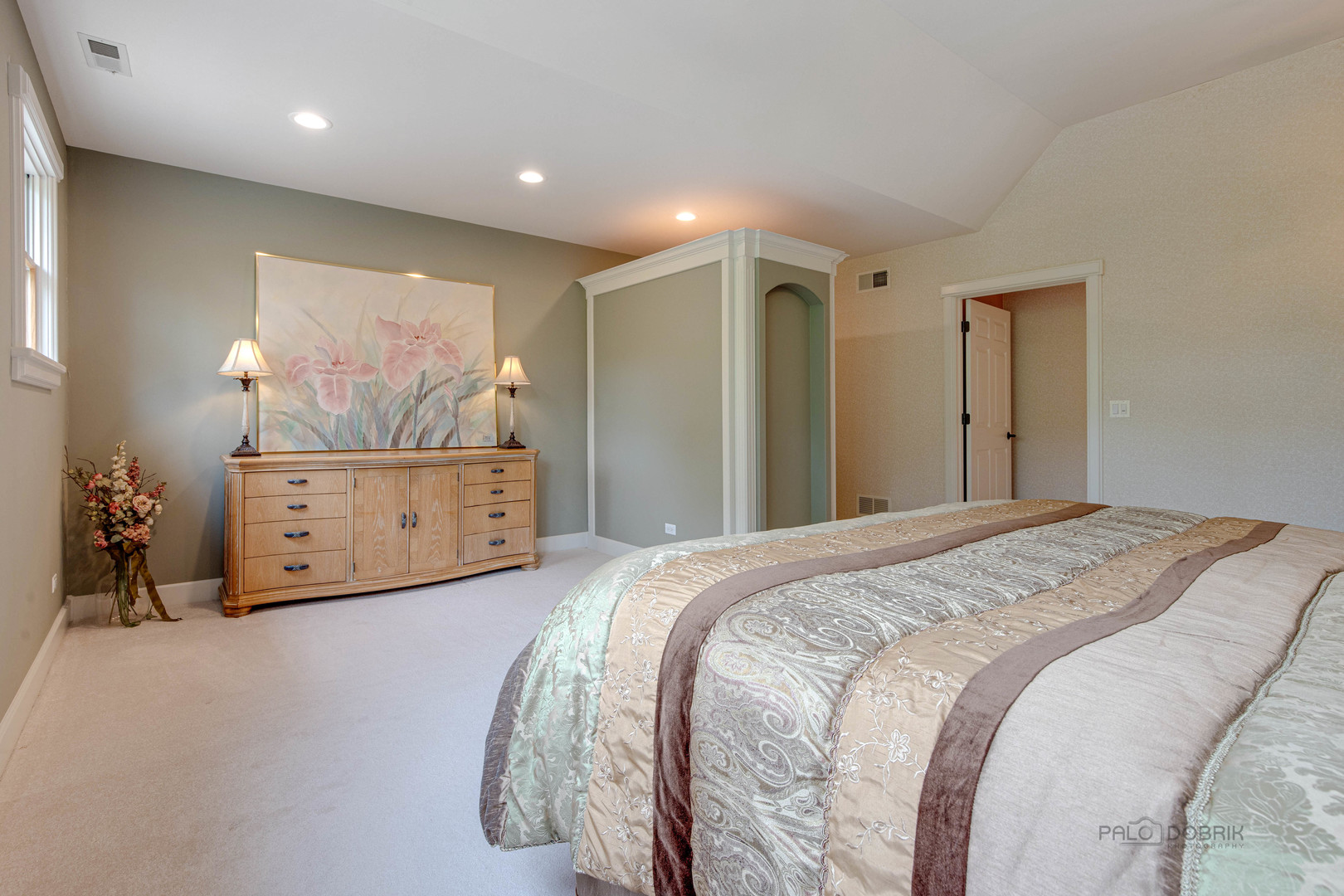 590 West Helen Road Palatine, IL 60067 - Photo 55 of 95 a spacious bedroom with a bed and a bathroom