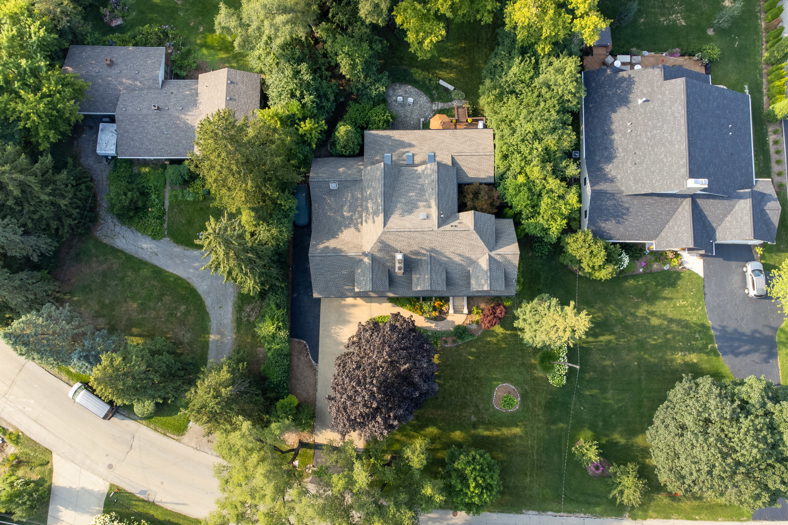 590 West Helen Road Palatine, IL 60067 - Photo 80 of 95 an aerial view of a house with a yard swimming pool and outdoor seating