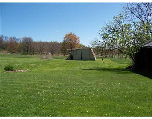 52 Cemetery Road Perryopolis, PA 15473 - Photo 11 of 14 Yard/Garden. Side yard with outbuilding and showing part of detached garage.