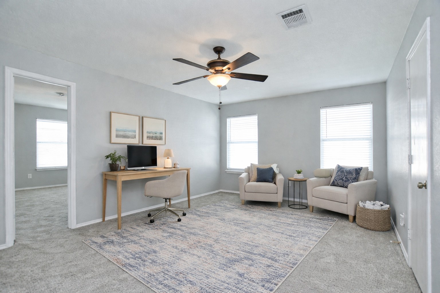 102 Blanco Woods Boulevard Elgin, TX 78621 - Photo 15 of 31 Virtually staged loft / upstairs living room