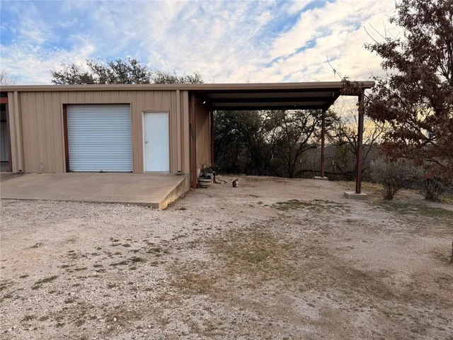 a backyard of a house