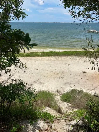 a view of beach and ocean