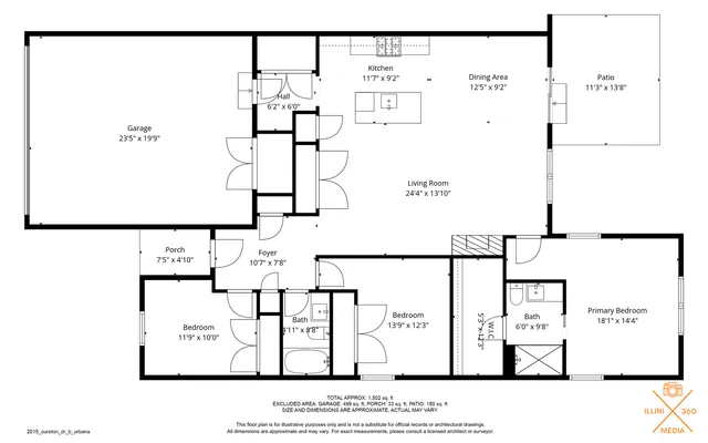 $279,900 | 2015 Cureton Drive, Unit B, Urbana, IL 61801
