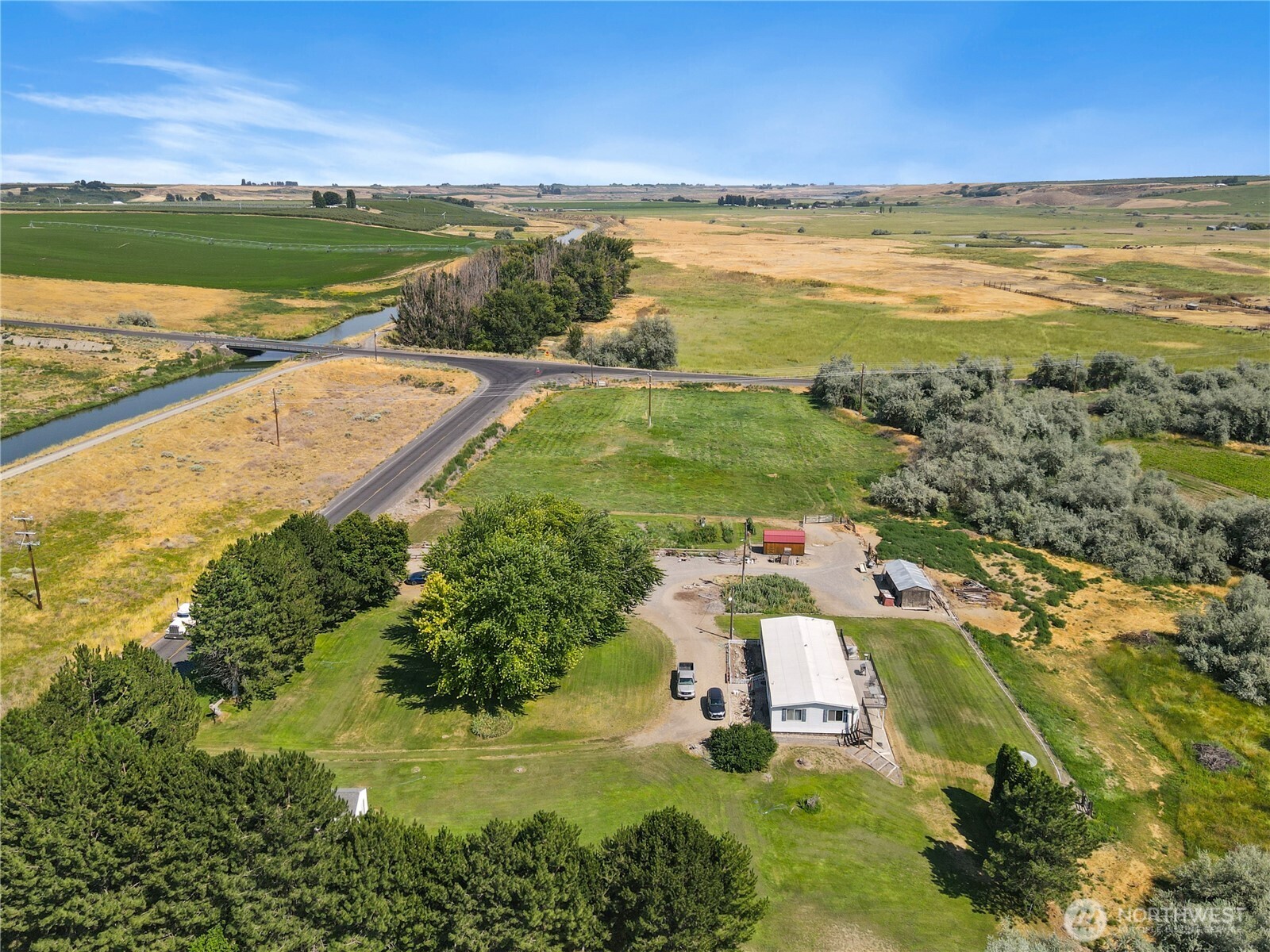 a view of an ocean and beach