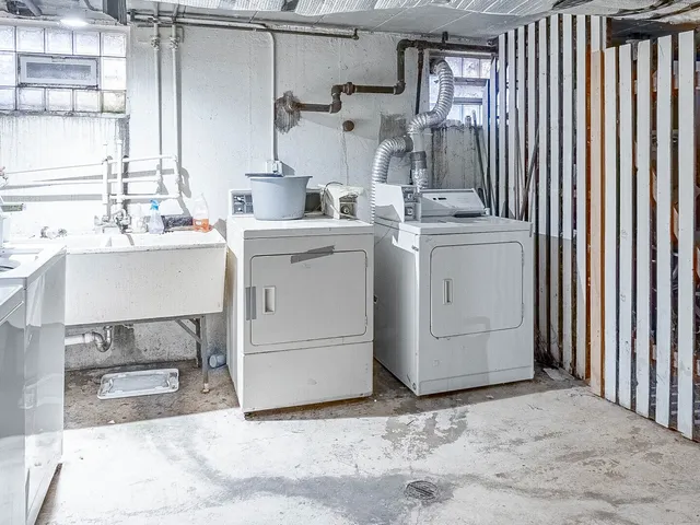 a room with storage and utility