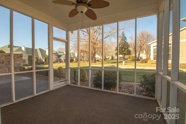 a childrens park with lots of swings and slides