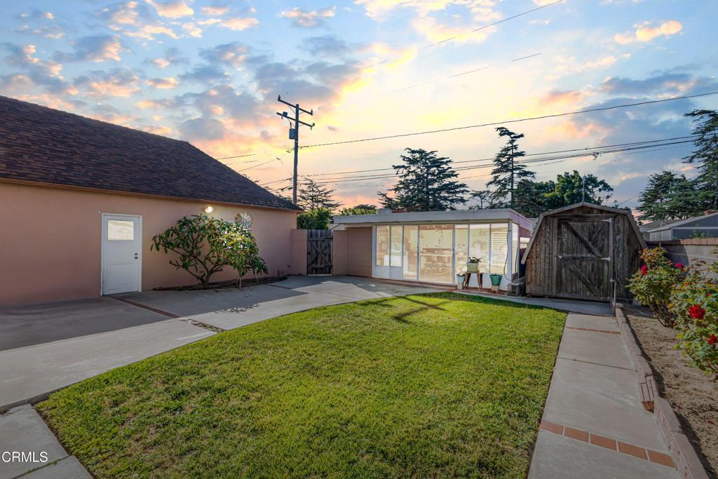 336 Doris Avenue Oxnard, CA 93030 - Photo 41 of 44 a view of a backyard with sitting area and furniture