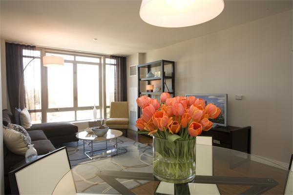 1910 Dorchester Avenue, Unit 517 Boston, MA 02124 - Photo 5 of 15 a living room with furniture and a potted plant