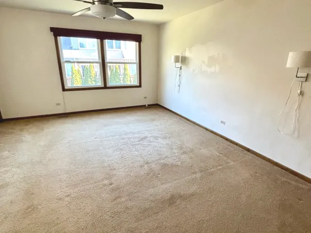 a bathroom with a sink vanity and a mirror