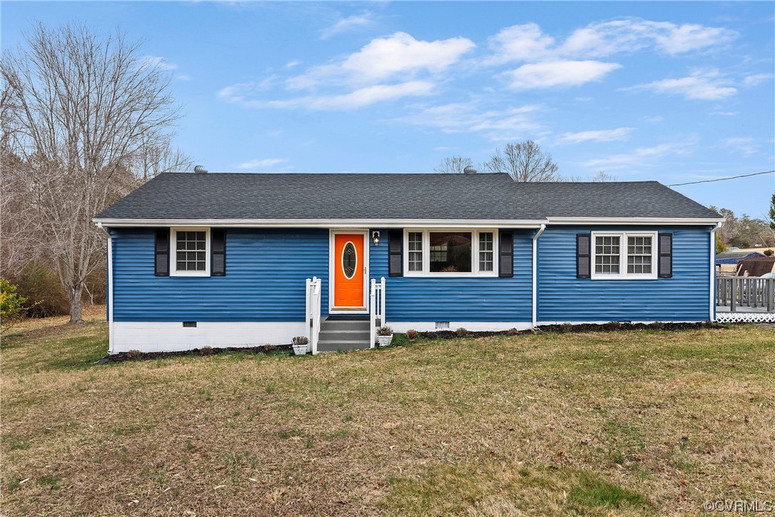 988 3 Notch Road Kents Store, VA 23084 - Photo 1 of 32 Ranch-style home featuring a front yard
