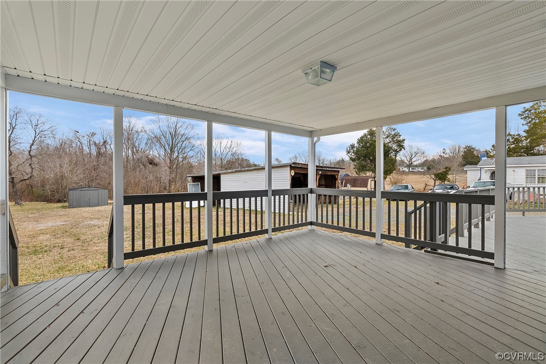 988 3 Notch Road Kents Store, VA 23084 - Photo 26 of 32 Wooden deck