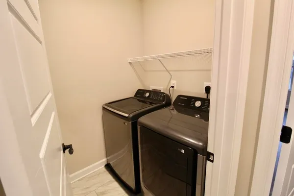 a view of storage and utility room