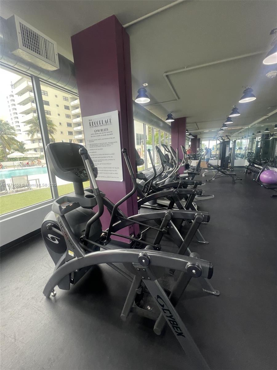 100 Lincoln Road, Unit 430 Miami Beach, FL 33139 - Photo 12 of 21 a view of a room with gym equipment