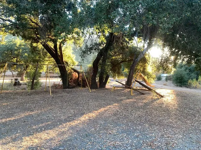 a view of backyard with green space