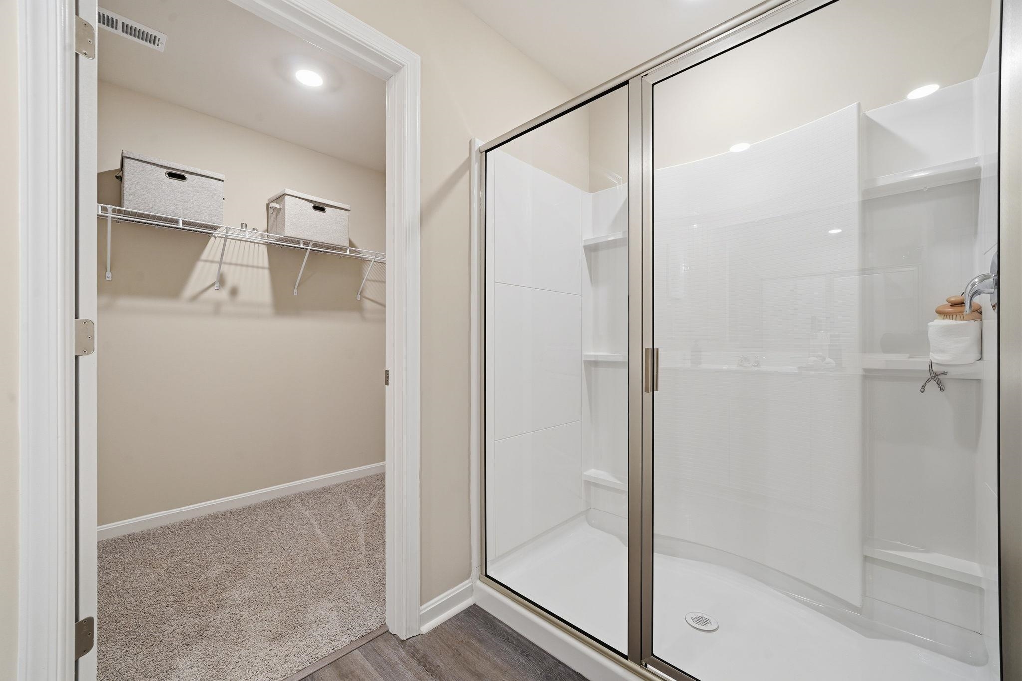 109 Meadow Ridge Way Staunton, VA 24401 - Photo 25 of 29 a bathroom with a glass shower door