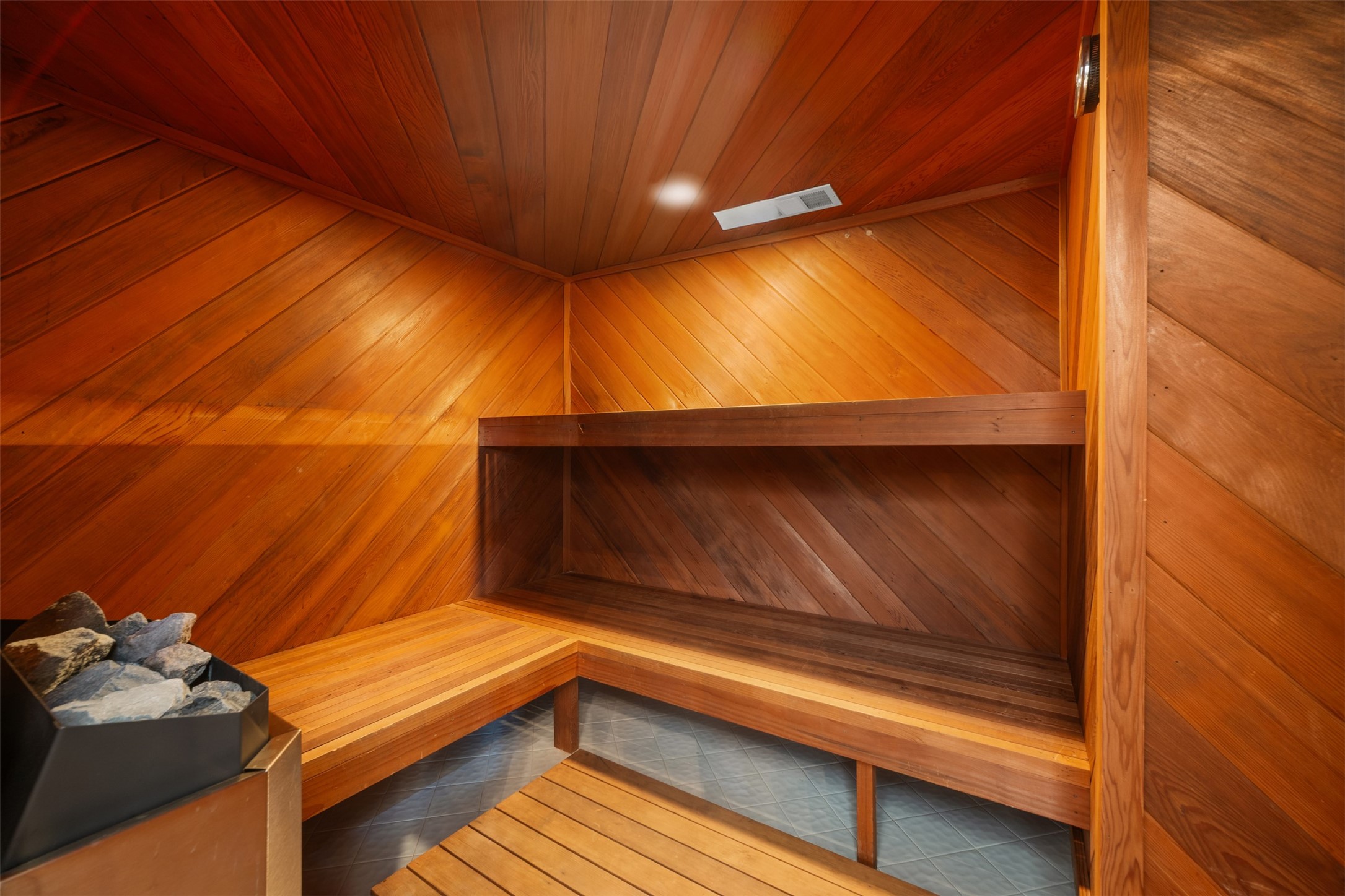 34000 Smithson Valley Road Bulverde, TX 78163 - Photo 21 of 50 Relax and unwind in the private cedar-lined sauna, thoughtfully integrated into the primary suite. A rare amenity designed for year-round wellness and relaxation.