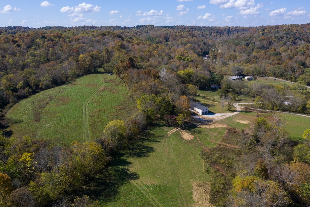 300 Garrison Branch Road Cottontown, TN 37048 - Photo 46 of 50 an aerial view of a houses with a yard