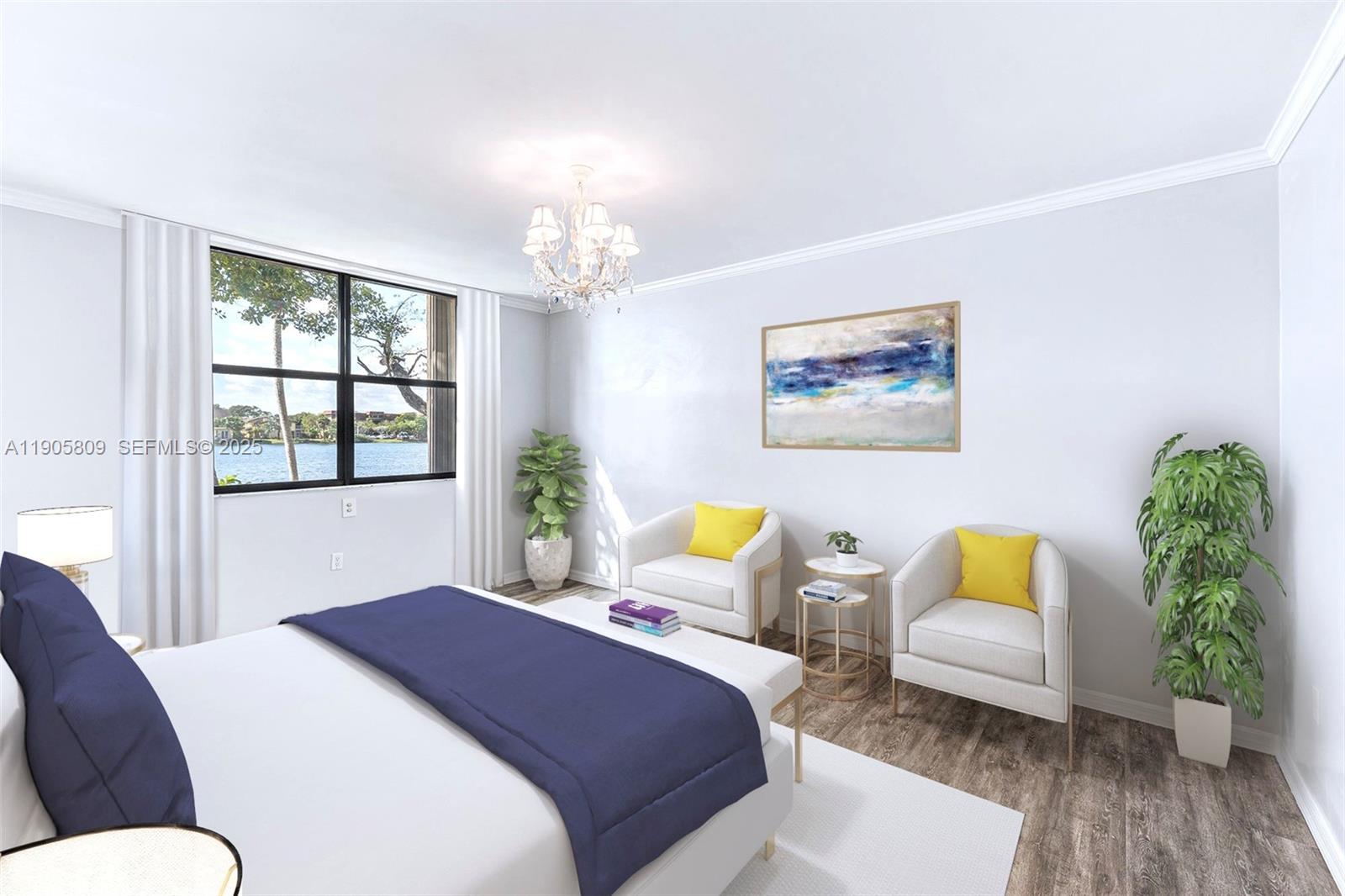 770 Northeast 199th Street, Unit 106F Miami, FL 33179 - Photo 8 of 25 a bedroom with two beds and a couch