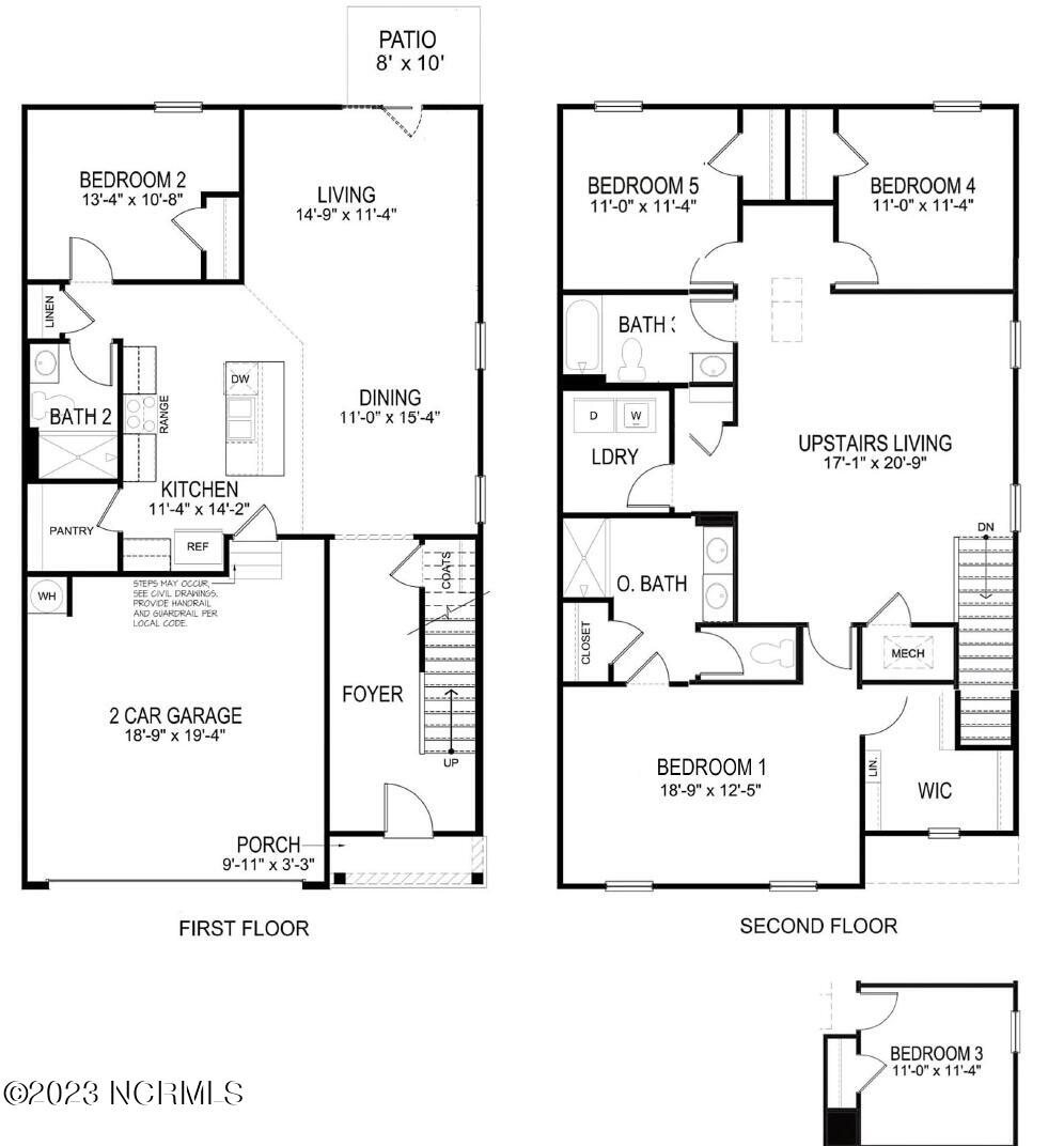 398 Folkstone Road, Unit LOT 1005 Holly Ridge, NC 28445 - Photo 3 of 37 Robie 4 Bedroom with upstairs living