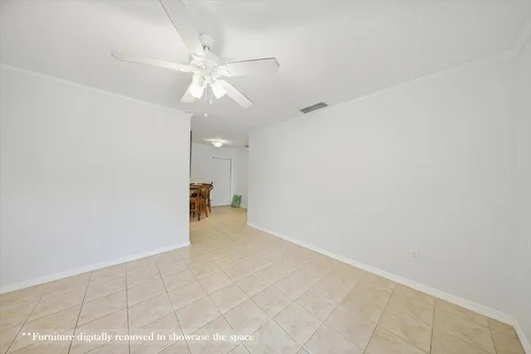 a view of an empty room