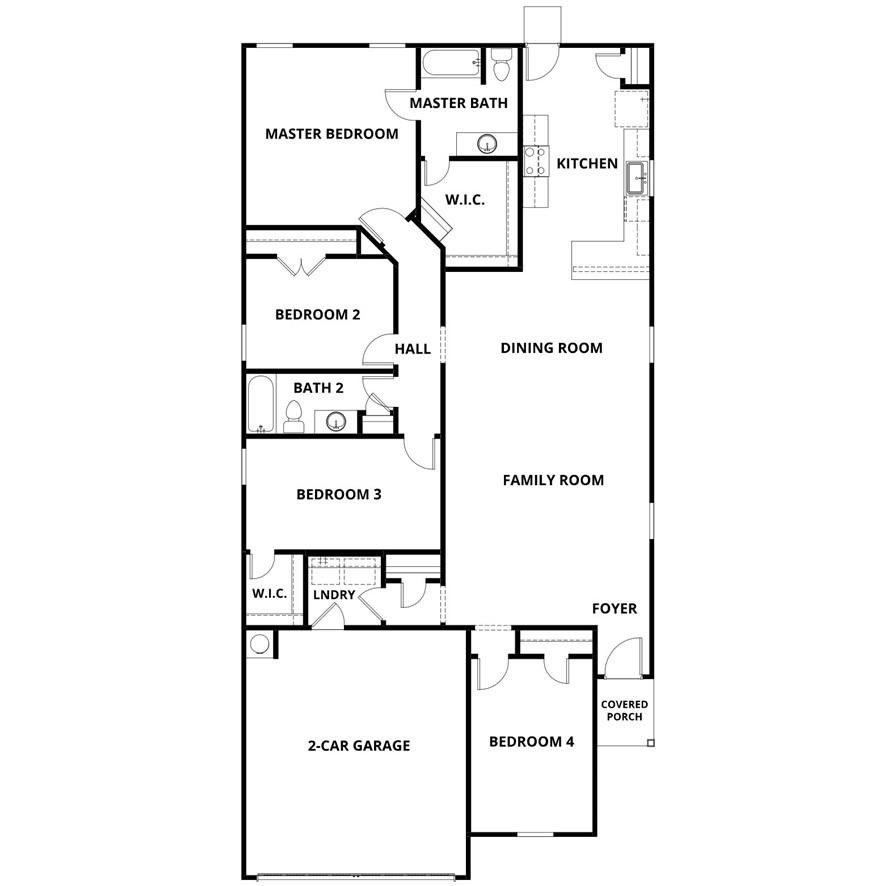 521 Locksley Cove Jarrell, TX 76537 - Photo 9 of 9 a picture of a floor plan