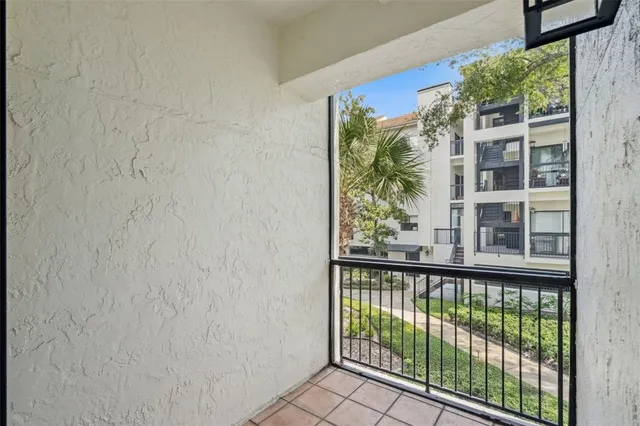 a view of a large window with an outdoor space
