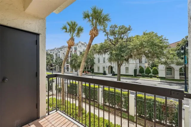 a view of a house with a balcony
