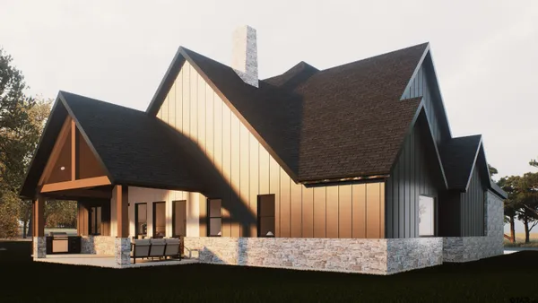 a view of building with yard