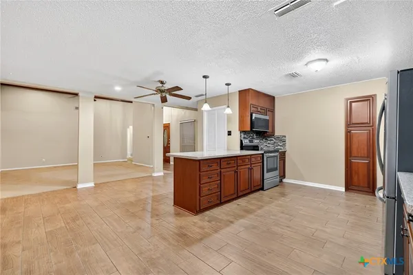 a view of an empty room