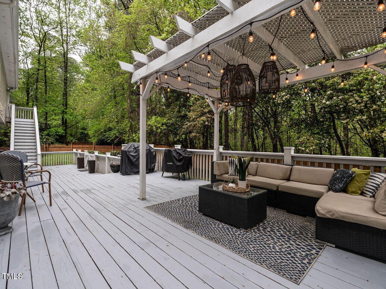 8805 Stage Ford Road Raleigh, NC 27615 - Photo 34 of 45 With this huge deck so much space for entertaining, grills, Green Eggs, etc.!