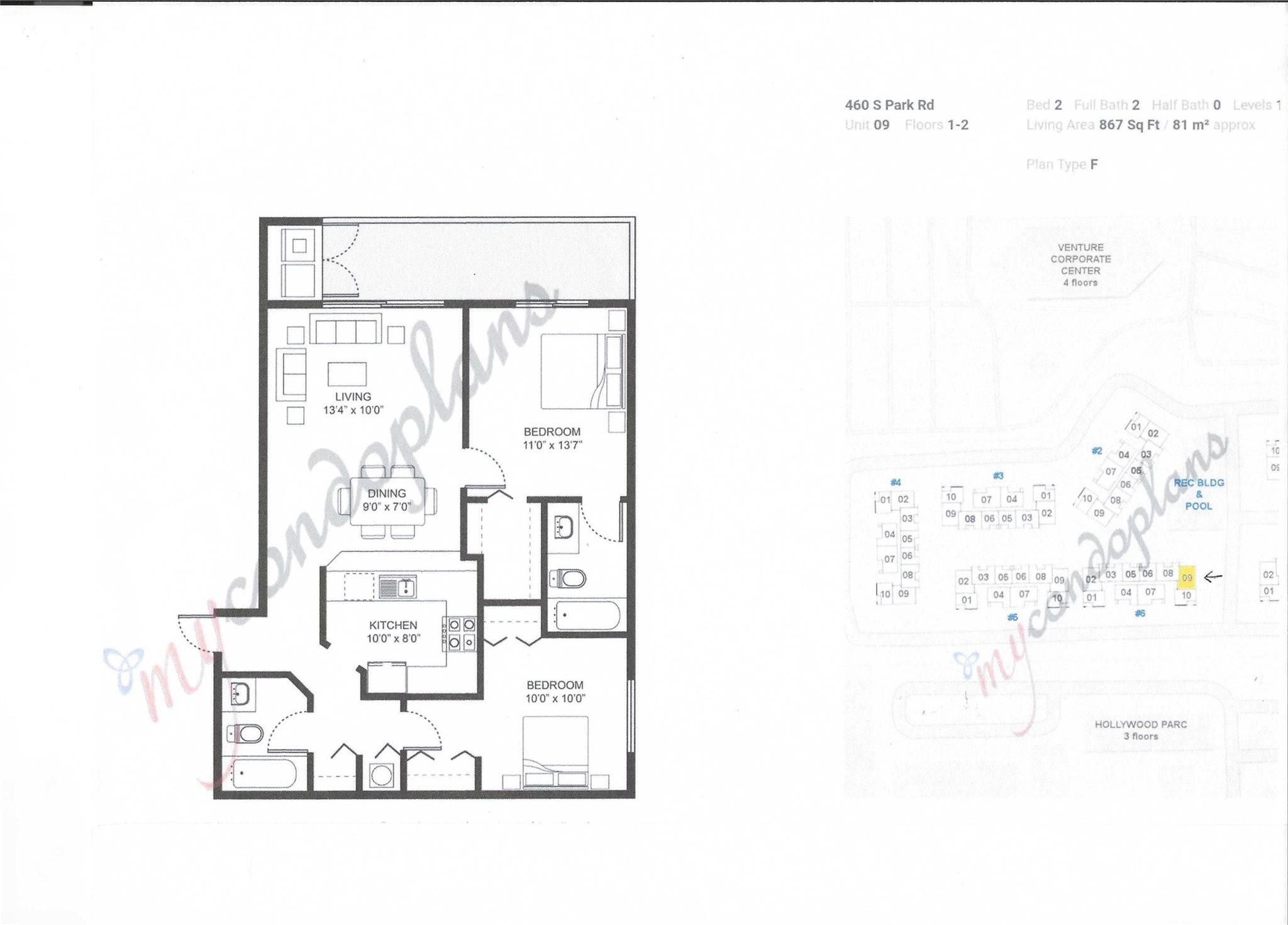 460 South Park Road, Unit 6209 Hollywood, FL 33021 - Photo 25 of 25 a picture of a room with a white wall and black white painted